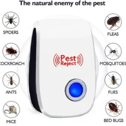 Electro Max Skadedjur & Insekter-Elektronisk Pest Reject Ultraljud Mus Kackerlacka Repeller Enhet Insekt Råttor Spindel Myggdödare