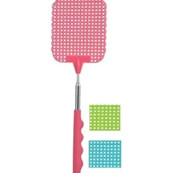 Unbranded Skadedjur & Insekter-En praktisk och utdragbar flugsmälla med justerbar längd, från 26 till 72 cm. Korall.