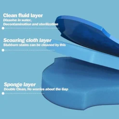 FMYSJ Rengöringsmedel-Engångs Toalettrengöringssystem med 24 st Desinficerande Refiller, Toalettborste Fresh Brush Set (24 Desinficerande Refiller) (FMY)