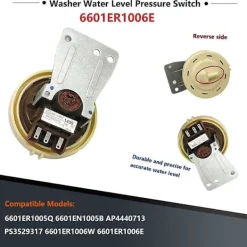 Tvättmaskiner-6601ER1006G Tryckvakt för tvättmaskin, vattennivåvakt 6601ER1006E 6601E