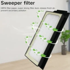 Dammsugare & Tillbehör-Ersättningsdelar till Ecovacs X1 Plus Robotdammsugare - Huvudsidoborste, HEPA-filter, Mopptrasa, Dammpåse