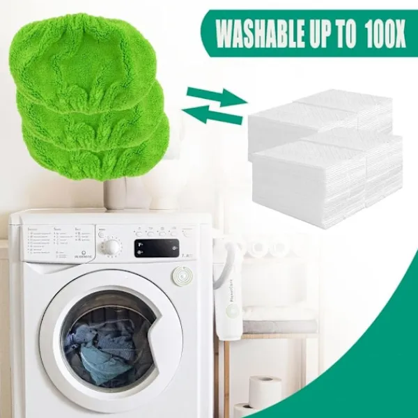 Price Point Städmoppar-Ersättningsdynor Swiffer Mop Återanvändbart 2-Pack