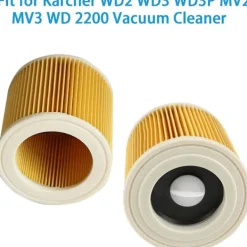 Dammsugare & Tillbehör-Ersättningsfilter för Kärcher WD2 WD3 WD3P MV2 MV3 WD 2200 SE 4001 Våt- och torrdammsugare