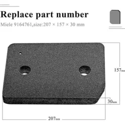 Torktumlare-Ersättningsfilter för torktumlare, 9164761, för värmepumpstorktumlare, filtermatta för Active TDB230WP TCE530WP etc.