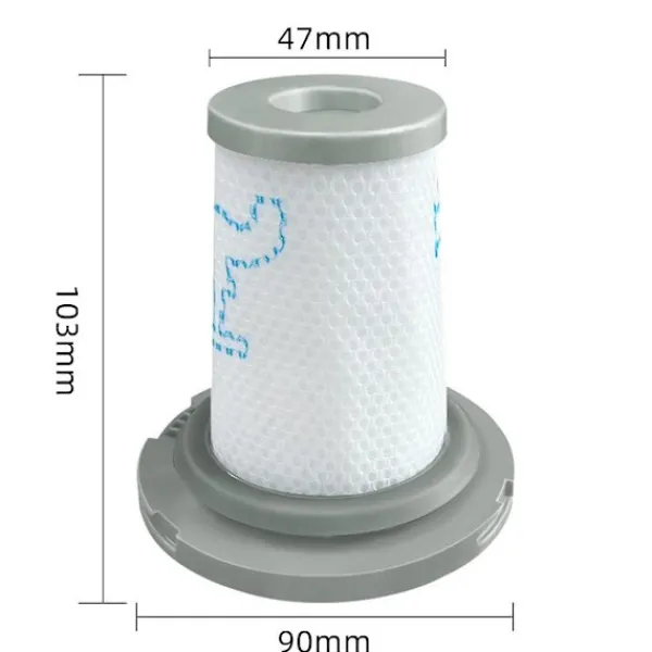 DMstore Dammsugare & Tillbehör-Ersättningsfilter ZR009006 för sladdlösa dammsugare X-Force Flex 8.60 X-Pert 6.60, tvättbart