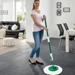 FMYSJ Städmoppar-Ersättningsmopphuvuden | Mikrofibermopphuvuden | Runda mopphuvuden | 360° roterande (FMY)