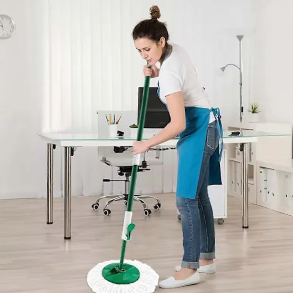 FMYSJ Städmoppar-Ersättningsmopphuvuden | Mikrofibermopphuvuden | Runda mopphuvuden | 360° roterande (FMY)