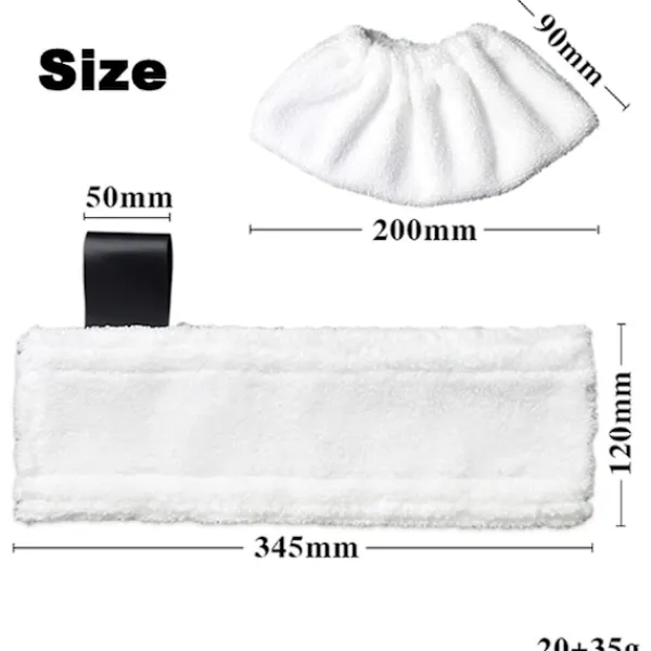 Blueday Ångtvättar-Ersättningsångmoppduk för Karcher Easyfix Sc2 Sc3 Sc4 Sc5 Ångtvätt Mikrofiber Golvklump A none