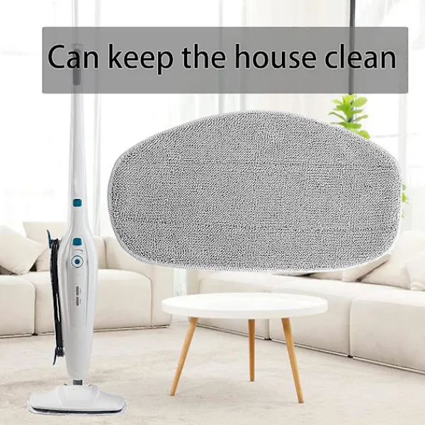 Ångtvättar-Ersättningsplattor för Leifheit Cleantenso ångrengörare - Ångmoppsplatta för djuprengöring, 5x ersättningsmikrofiberplatta