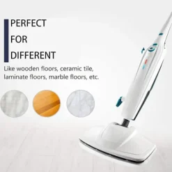 Ångtvättar-Ersättningsplattor för Leifheit Cleantenso ångrengörare - Ångmoppsplatta för djuprengöring, 5x ersättningsmikrofiberplatta