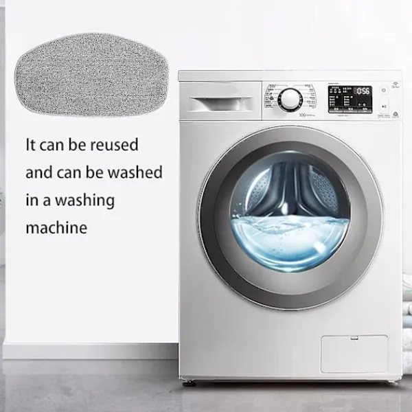 Ångtvättar-Ersättningsplattor för Leifheit Cleantenso ångrengörare - Ångmoppsplatta för djuprengöring, 5x ersättningsmikrofiberplatta