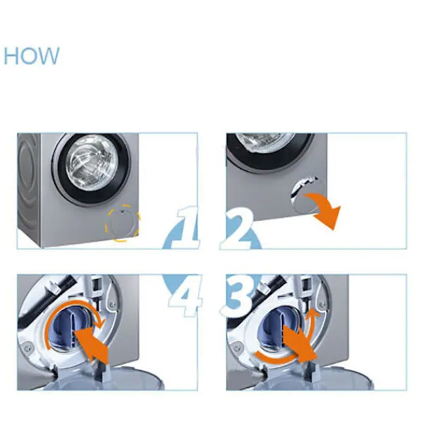 Tvättmaskiner-Ersättningspumpfilter för Siemens tvättmaskin Tillbehör Blå