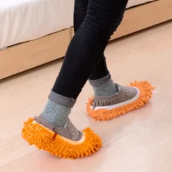 Generic Städmoppar-Ett par Rengöring Mopp Skor golvmopp Skor one size
