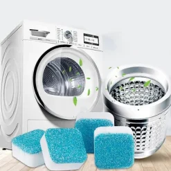 Rengöringsmedel-Finally Fresh Tvättmaskinsrengöring Vit Räkna Pulver 12/24/36 ST 24ST[BT] blue