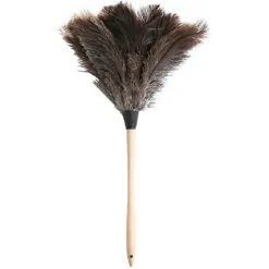 Dammsugare & Tillbehör-Fjäderdammsvippa Mjuk Antistatisk Miljövänlig Tvättbar Återvinningsbar Rengöring Strutsfjäder Trähandtag Fluffig Dammvippa För Hemmet