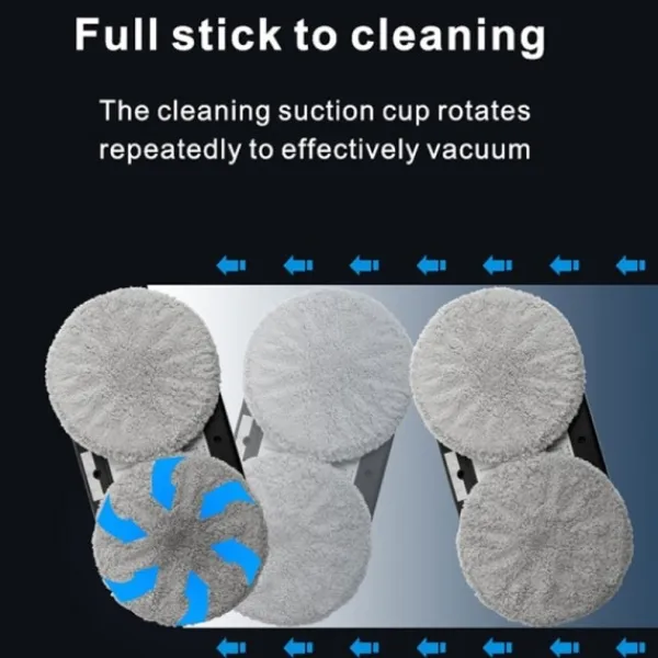 Hommy Fönsterrengöring-Fönster rengöring robot APP smart kontroll automatik vatten spray glas rengöring hög sug effekt dammsugare