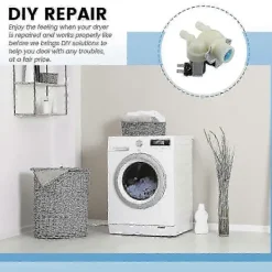 Tvättmaskiner-FPS135-270G 0024000126B Vatteninlopp Dubbelventil Magnetventil för Automatisk Trumtvättmaskin