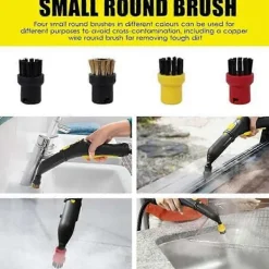 FMYSJ Dammsugare & Tillbehör-För Kärcher SC1 SC2 SC3 SC4 SC5 Ångtvätt Ersättningsdel Ångmopp Rund Borsthuvud Hemstädning (FMY) As Shown