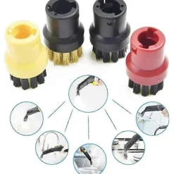 FMYSJ Dammsugare & Tillbehör-För Kärcher SC1 SC2 SC3 SC4 SC5 Ångtvätt Ersättningsdel Ångmopp Rund Borsthuvud Hemstädning (FMY) As Shown