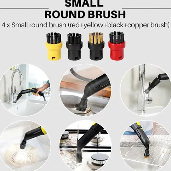 Fönsterrengöring-för SC2 SC3 SC4 SC5 CTK10 CTK20 Fönstermunstycke Skrapa Rund Borste för Rengöringsmedel Fukt, Rengör Springa