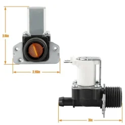 Tvättmaskiner-5220FR2006H Varmvatteninloppsventil för tvättmaskin för tillbehör