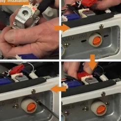 Tvättmaskiner-5220FR2006H Varmvatteninloppsventil för tvättmaskin för tillbehör