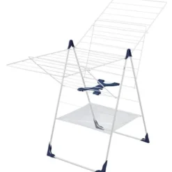 LEIFHEIT Tvättillbehör-Fristående torktumlare - - Classic 250 Flex - 81409 - Lätt att öppna/stänga - Tvättnät - 25 m - Vit