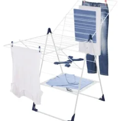 LEIFHEIT Tvättillbehör-Fristående torktumlare - - Classic 250 Flex - 81409 - Lätt att öppna/stänga - Tvättnät - 25 m - Vit