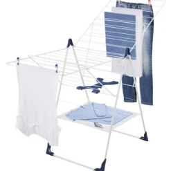 LEIFHEIT Tvättillbehör-Fristående torktumlare - - Classic 250 Flex - 81409 - Lätt att öppna/stänga - Tvättnät - 25 m - Vit