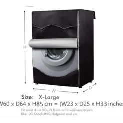 Tvättmaskiner-Frontmatad tvättmaskinskydd - Vattentät, dammtät (XL（