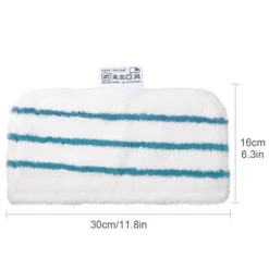 HAIKOU CHENQI Svampar & Dukar-Förpackning med 5 rektangulära mikrofiberdukar för Black+Decker ångmoppar