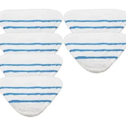 Ångtvättar-Förpackning med 6 tvättbara dynor för Beldray 5-i-1 och 9-i-1 ångmoppar.