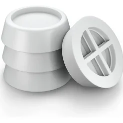 Tvättmaskiner-Förtvättsmaskinfötter, gummifötter, halkfria, golvskydd, stötdämpande bricka för mattor, torktumlare