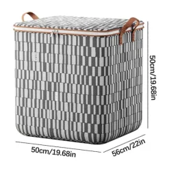 CL Tvättillbehör-Förvaringsväskor, kraftiga flyttväskor, flyttkartonger, hopfällbara förvaringslådor för förvaring, camping, packning 48*48cm