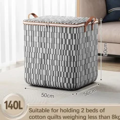 CL Tvättillbehör-Förvaringsväskor, kraftiga flyttväskor, flyttkartonger, hopfällbara förvaringslådor för förvaring, camping, packning 48*48cm