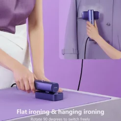 Ångtvättar-G5 Klädångare, Professionell 2 i 1 Ångare för Kläder och Strykjärn, Endast 0,8 kg Lätt, 1200 W 10 Minuters Kontinuerlig Ånga för Resor och Hem