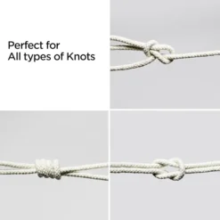 Tvättillbehör-g Line Rep Tvättlina Utomhus Klädstreck Utomhus Fleranvändningsbar Flätad Bomull Mjukt Rep för Trädgård, Konst och Hantverk | 4mm (20M) 20M