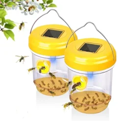 Skadedjur & Insekter-Getingfälla, 2-pack getingfällor för utomhusbruk, bålgetingsfälla, snickarbi-fällor för utomhusbruk, återanvändbar hängande bålgetingsfälla