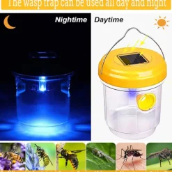 Skadedjur & Insekter-Getingfälla, 2-pack getingfällor för utomhusbruk, bålgetingsfälla, snickarbi-fällor för utomhusbruk, återanvändbar hängande bålgetingsfälla