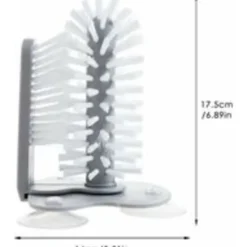 Xuigort Rengöringsmedel-Glasborste med sugkoppbas, dubbelsidiga borst, glasrengörare, fristående flaskrengörare