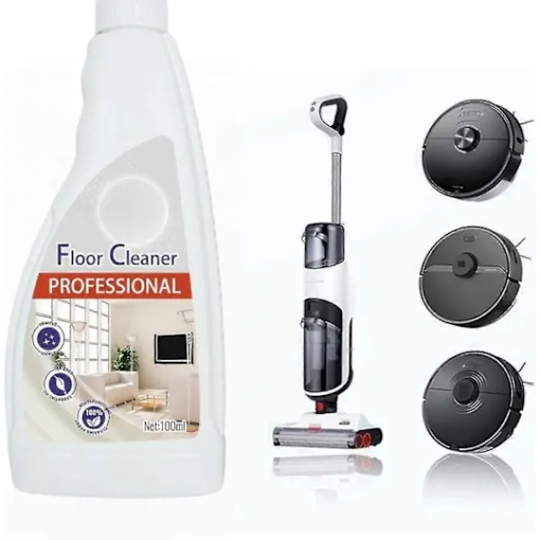 D Rengöringsmedel-Golvrengöring För Alla Robotammsugare och Moppar, Flytane Golvrengöringsmeel Kompatibelt me Roborock & Omo Joint, S8 Pro Ultra/s8/s8+/q5/q7 Serien | Fyniq