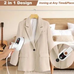 AVANA Strykjärn-(Grön) Bärbar liten resejärn, Mini resejärn, Bärbar ångjärn