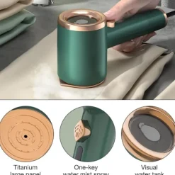 Strykjärn-(Grön) Mini hopfällbart strykjärn, hopfällbart ångstrykjärn (med 50 ml vattentank), 180 graders hopfällbar strykmaskin, miniresestråkjärn, lämplig för hem och resor | Fyndiq