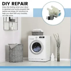 Tvättmaskiner-Haier D Tvättmaskin Magnetventil - 0024000126B med Dubbelt Vatteninlopp FPS135-270G