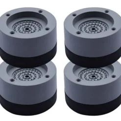 Tvättmaskiner-Halkfria och vibrationsdämpande fötter för tvättmaskin, universalfäste för kylskåpsbas - 4 cm höjning, 4 st