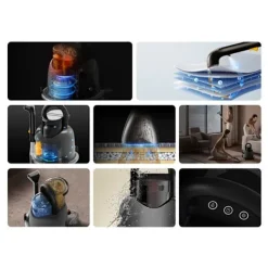 DEERMA HEALTH Ångtvättar-Handdammsugare - DEERMA BY200 S - 1200 W - Sugning 13 kPa - Sköljning 50°C