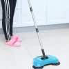 Städmaskiner-Handdriven sopmaskin, 2 i 1 torr sopning & våtmoppning för hemstädning, golvsopning och moppningsmaskin
