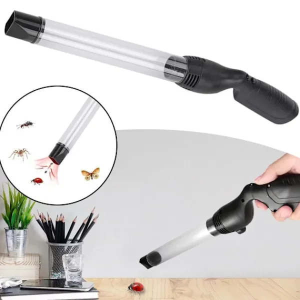 Skadedjur & Insekter-Handhållen dammsugare för insektsfångst för vuxna och barn - Insektsfälla med sugfunktion för bärfisar, skalbaggar, kackerlackor, myror