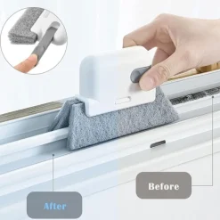 unbranded Fönsterrengöring-Handhållen Fönsterborste Fönster Skjutdörr Spår Rengöringsborste Verktygsset