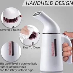 Ångtvättar-Handhållen Klädångare 240 ml Stor Kapacitet, Handhållen Klädångare För Hem Och Resa